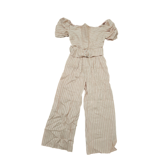 C/meo Collective Through You Belted Puff Sleeve Jumpsuit Sz XS - Picture 4 of 10
